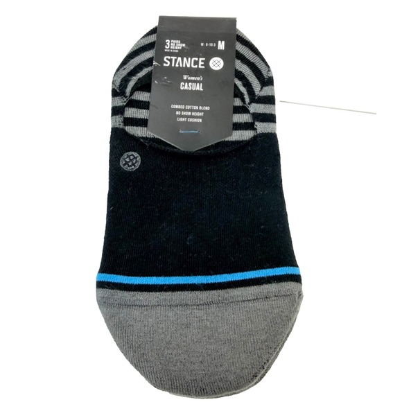 Stance Other - Stance Sensible Two No Show Socks 3-Pack Black Women's M Cushioned Cotton